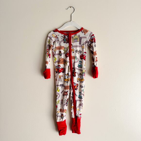 Little Sleepies Disney Pixar x Cars Zippered Bamboo Sleeper 6-12 Months Mater - Picture 1 of 5